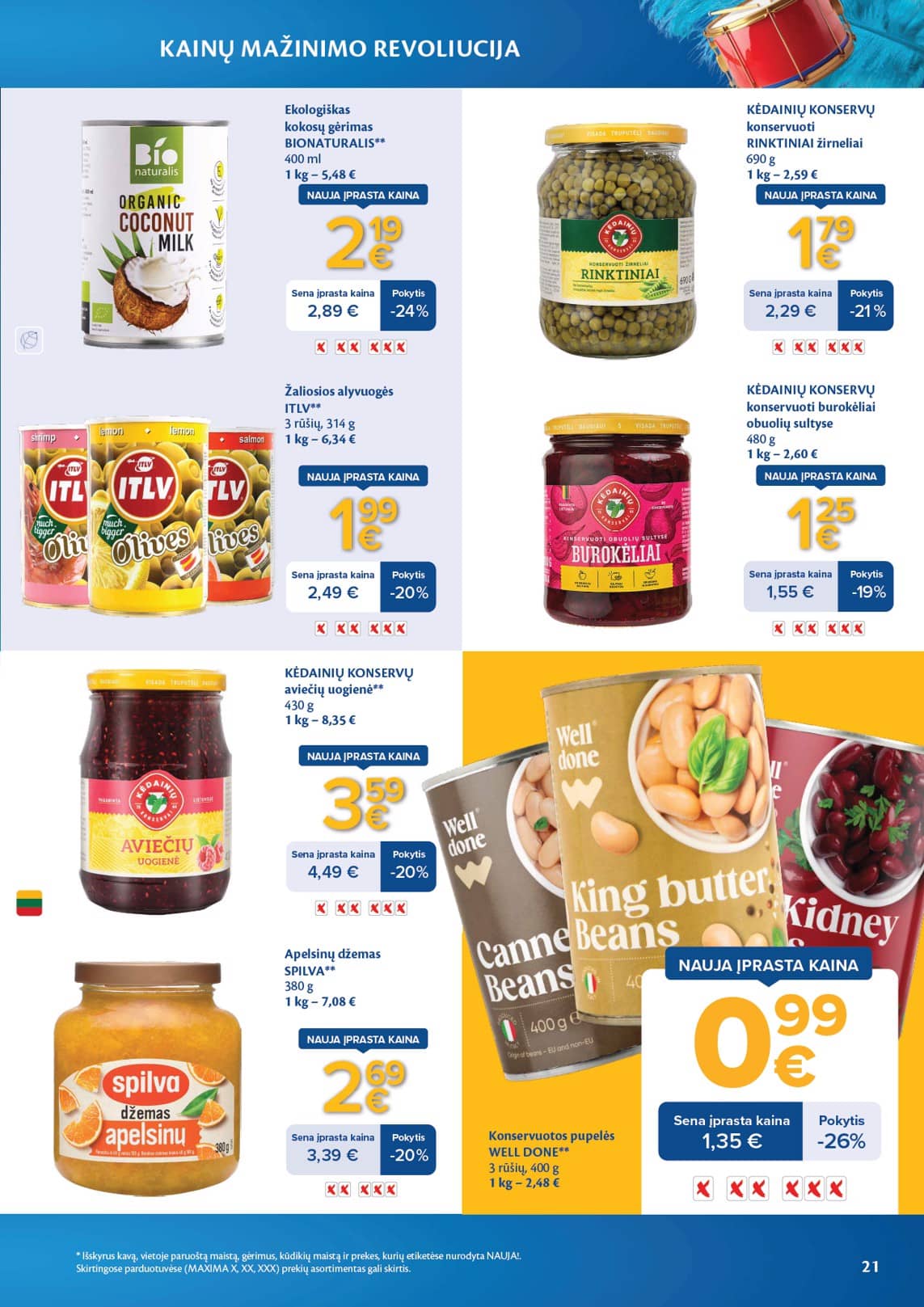 Maxima - Maxima nuolaidų leidinys "Kainų mažinimo revoliucija" | 2026-03-03 - 2026-04-06 21 puslapis