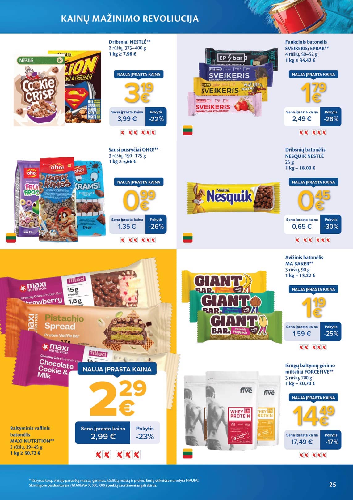 Maxima - Maxima nuolaidų leidinys "Kainų mažinimo revoliucija" | 2026-03-03 - 2026-04-06 25 puslapis