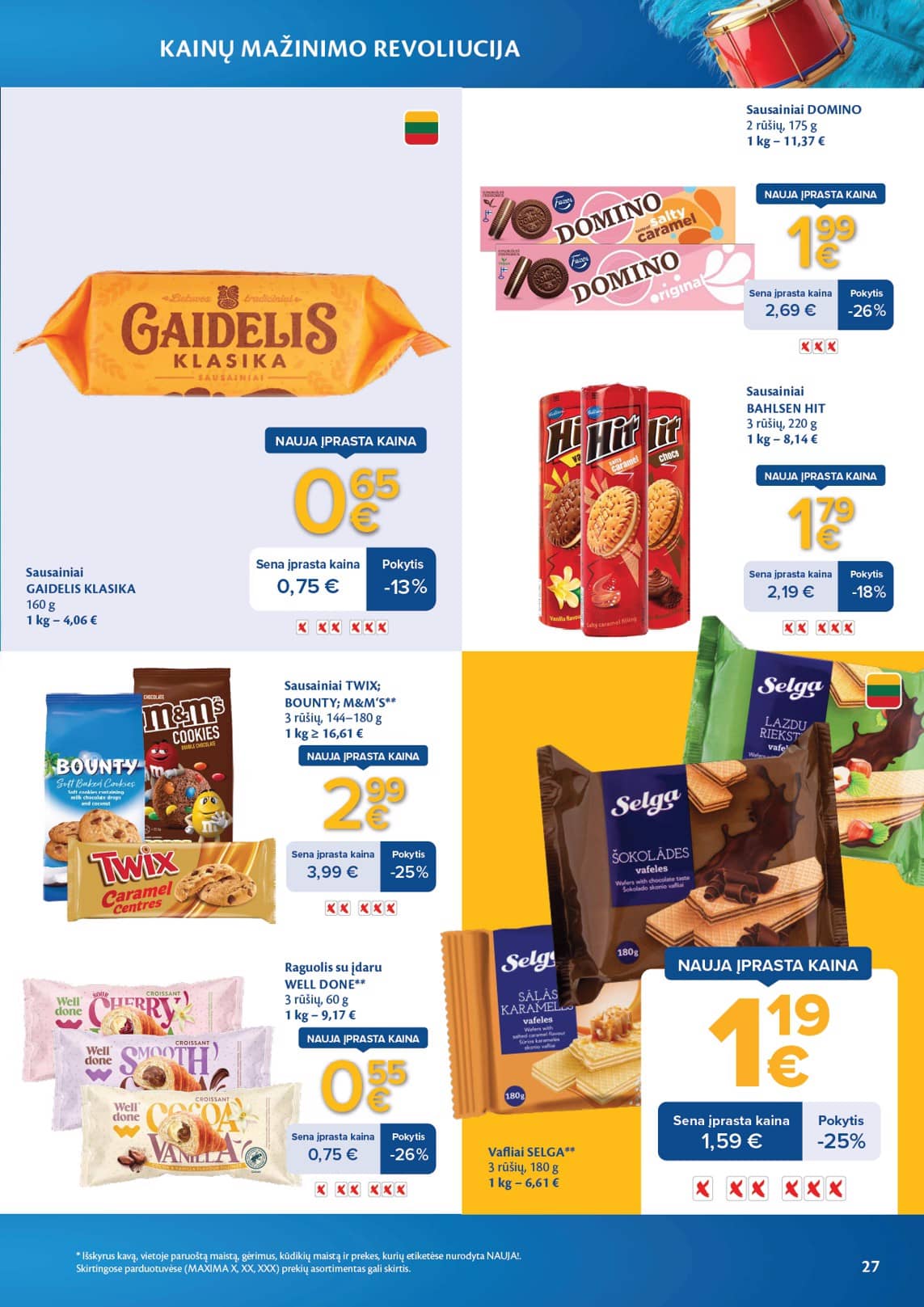 Maxima - Maxima nuolaidų leidinys "Kainų mažinimo revoliucija" | 2026-03-03 - 2026-04-06 27 puslapis