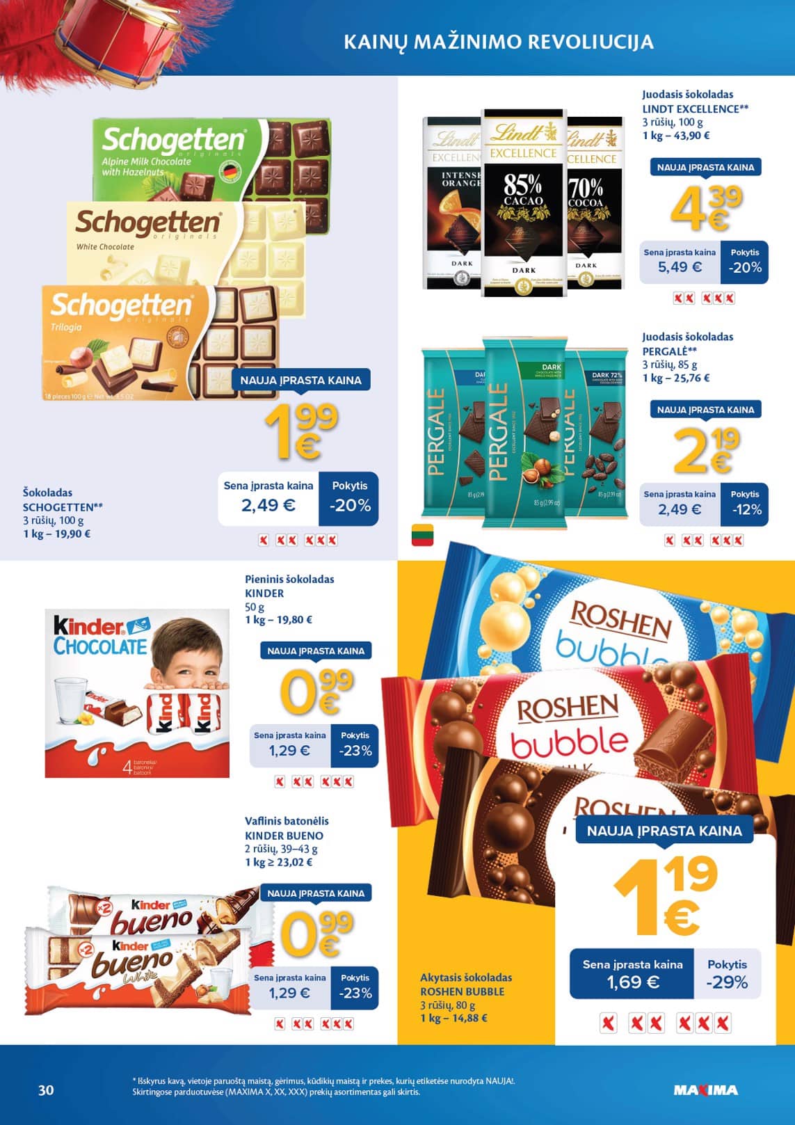 Maxima - Maxima nuolaidų leidinys "Kainų mažinimo revoliucija" | 2026-03-03 - 2026-04-06 30 puslapis