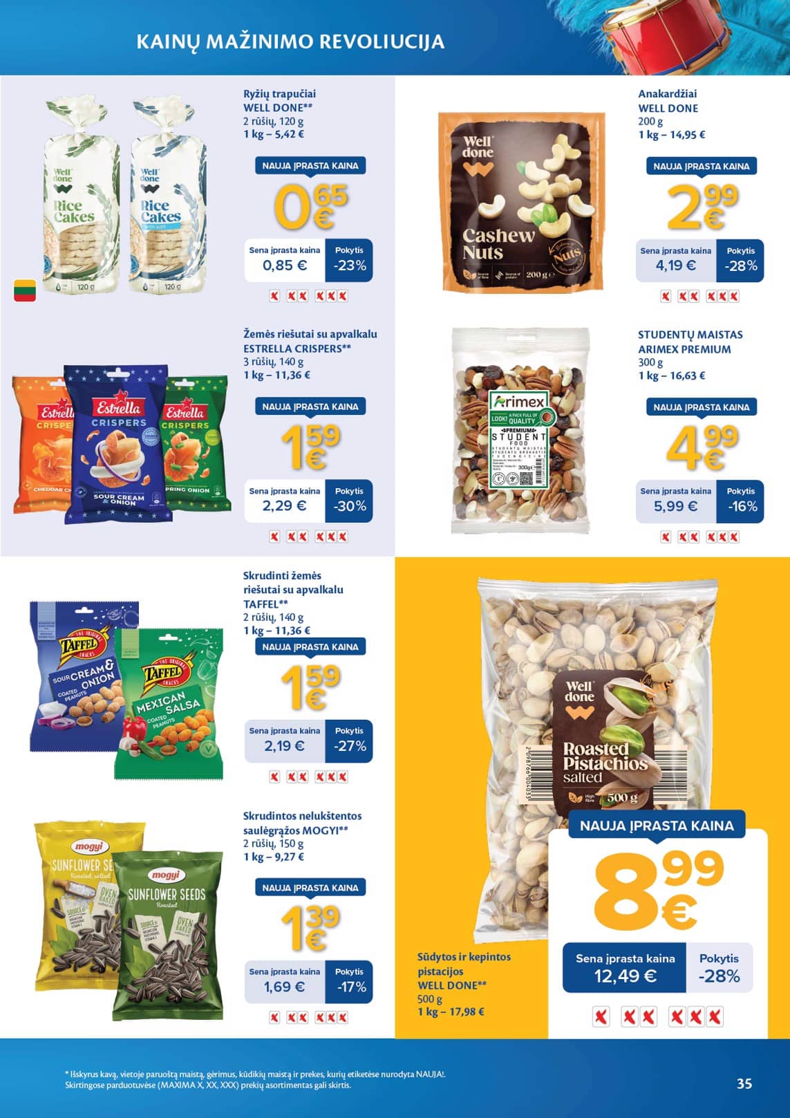 Maxima - Maxima nuolaidų leidinys "Kainų mažinimo revoliucija" | 2026-03-03 - 2026-04-06 35 puslapis
