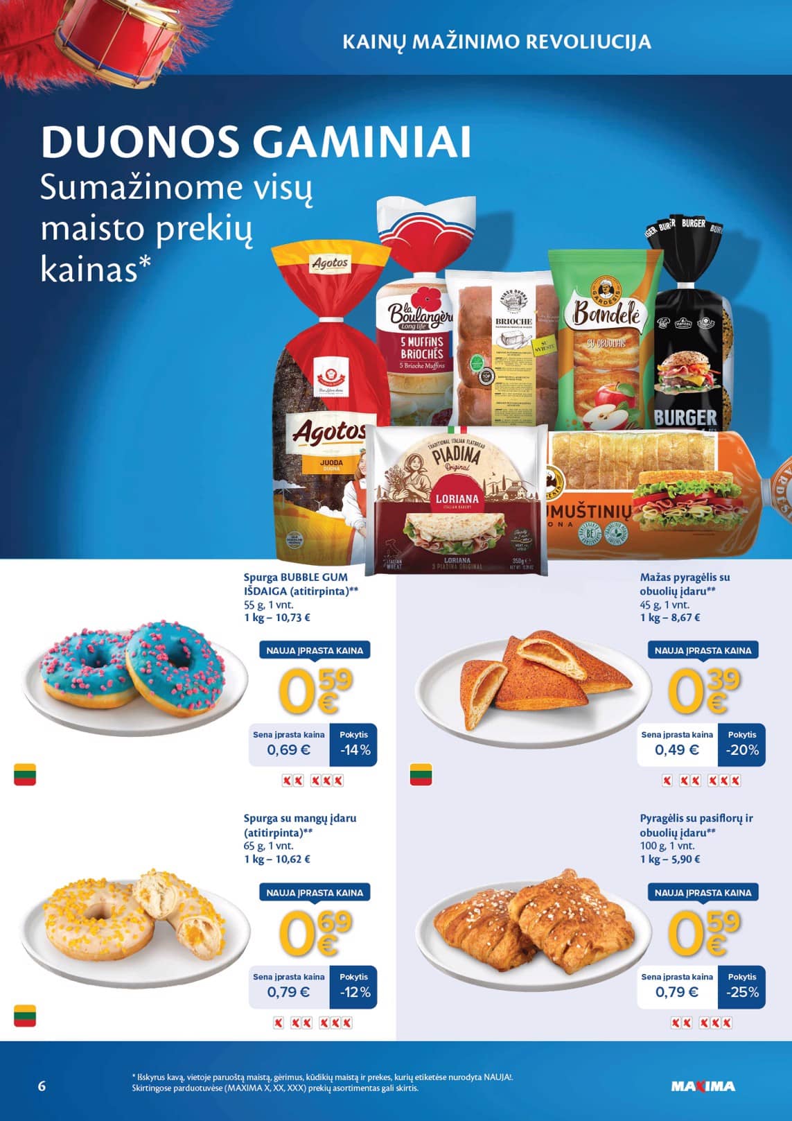 Maxima - Maxima nuolaidų leidinys "Kainų mažinimo revoliucija" | 2026-03-03 - 2026-04-06 6 puslapis