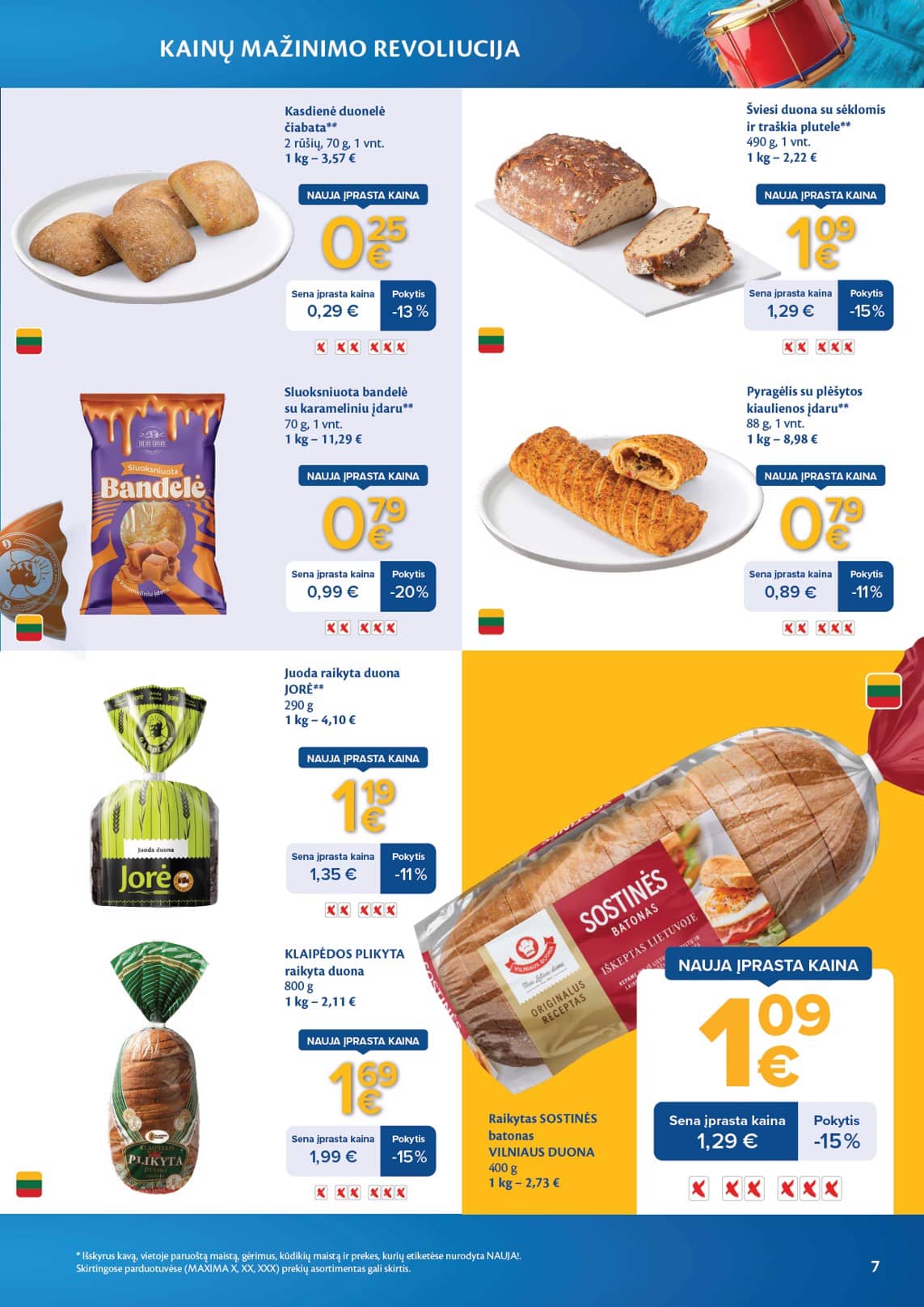 Maxima - Maxima nuolaidų leidinys "Kainų mažinimo revoliucija" | 2026-03-03 - 2026-04-06 7 puslapis
