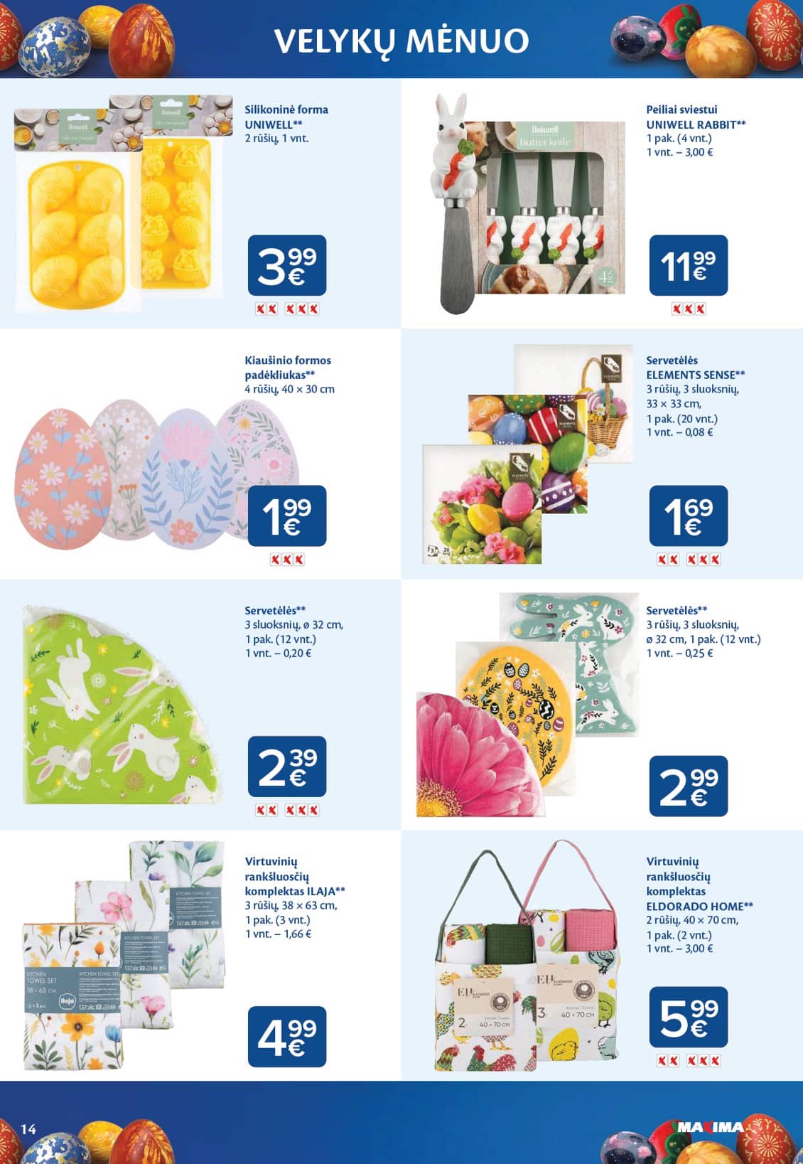 Maxima - VELYKŲ MĖNUO 14 puslapis