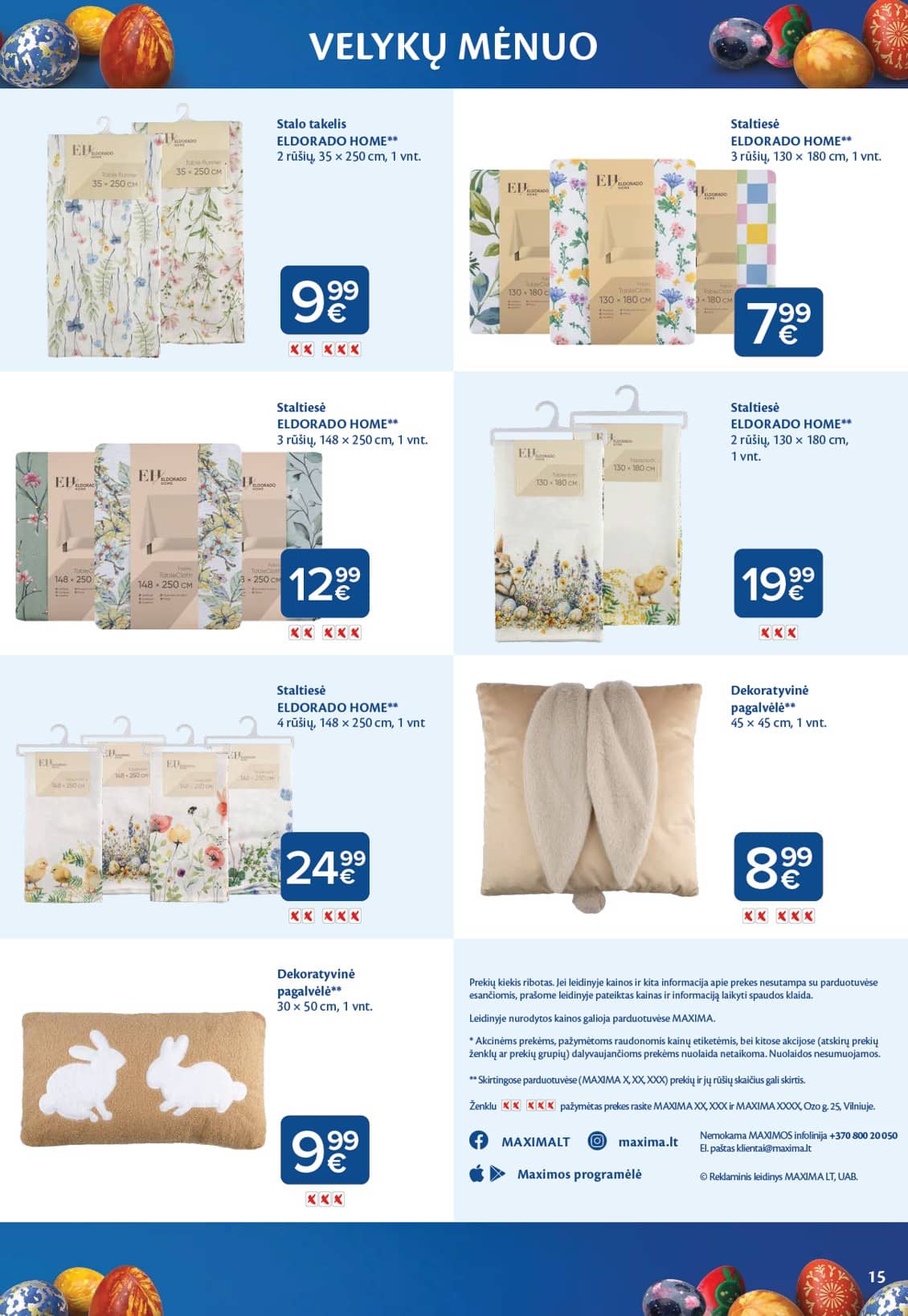 Maxima - VELYKŲ MĖNUO 15 puslapis