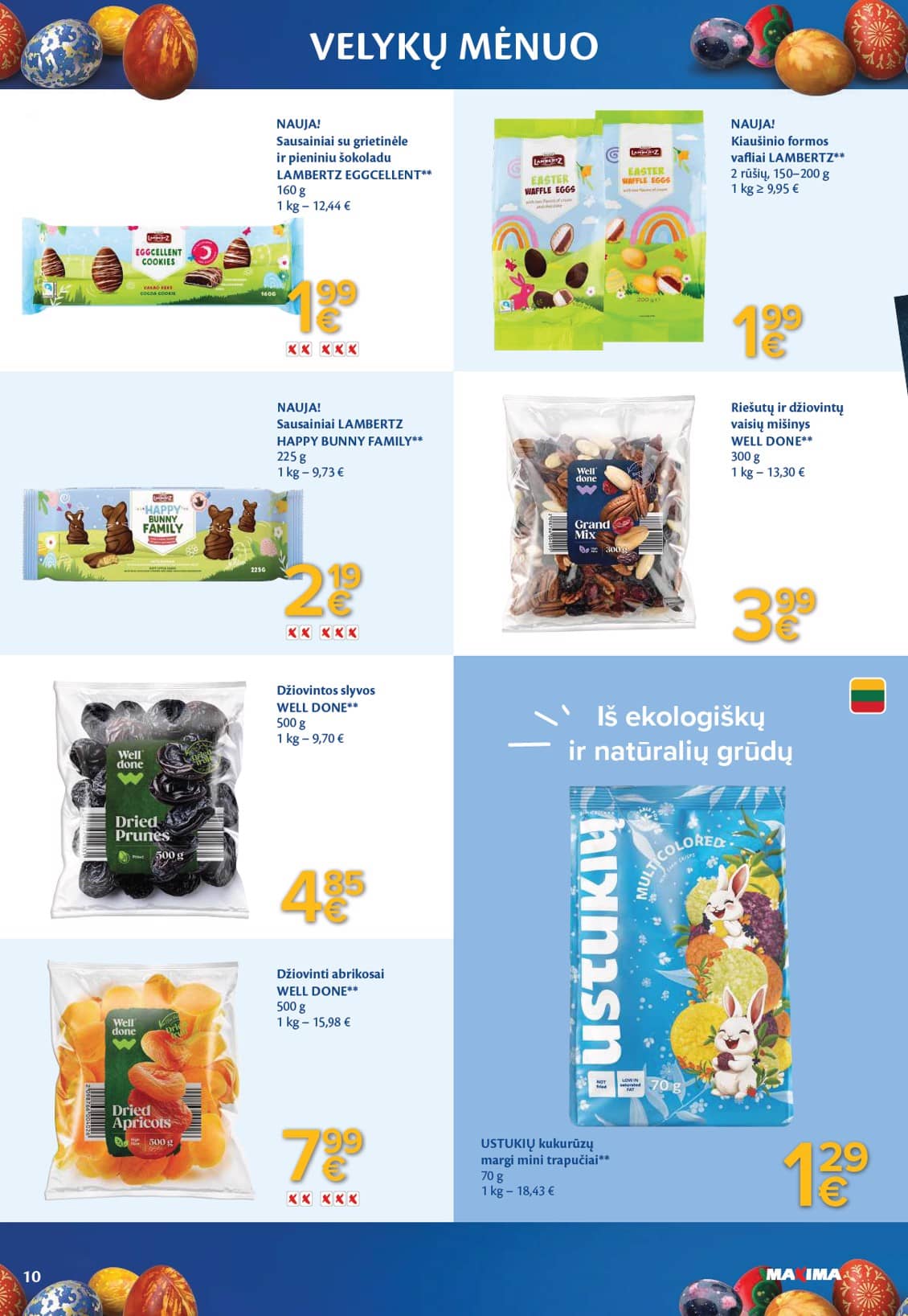 Maxima - VELYKŲ MĖNUO 10 puslapis