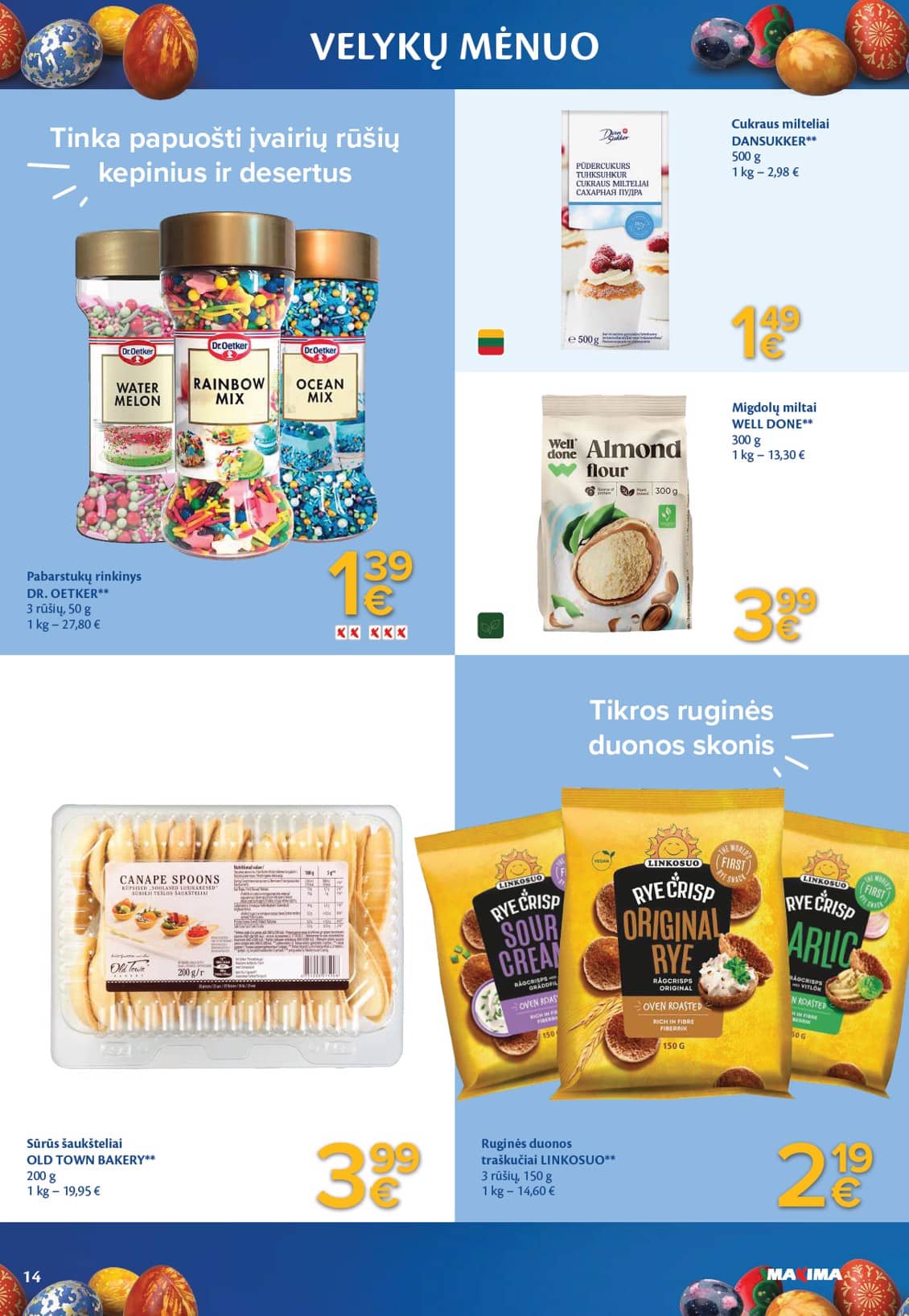 Maxima - VELYKŲ MĖNUO 14 puslapis