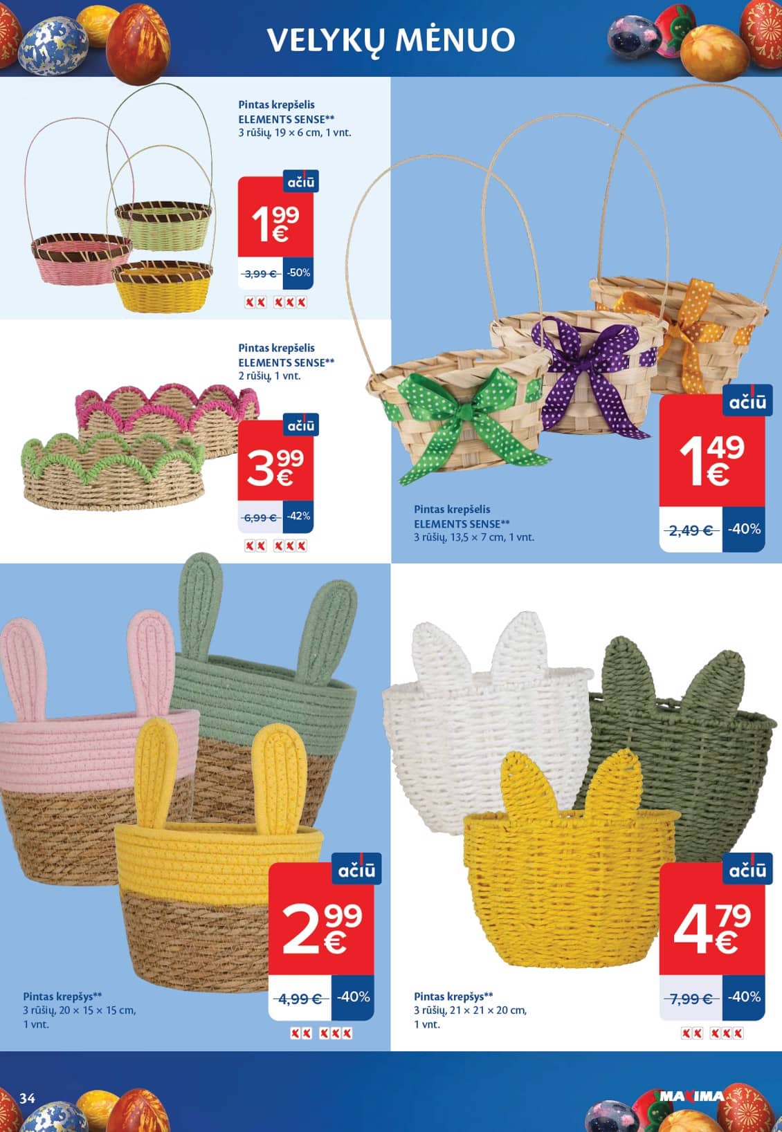 Maxima - VELYKŲ MĖNUO 34 puslapis