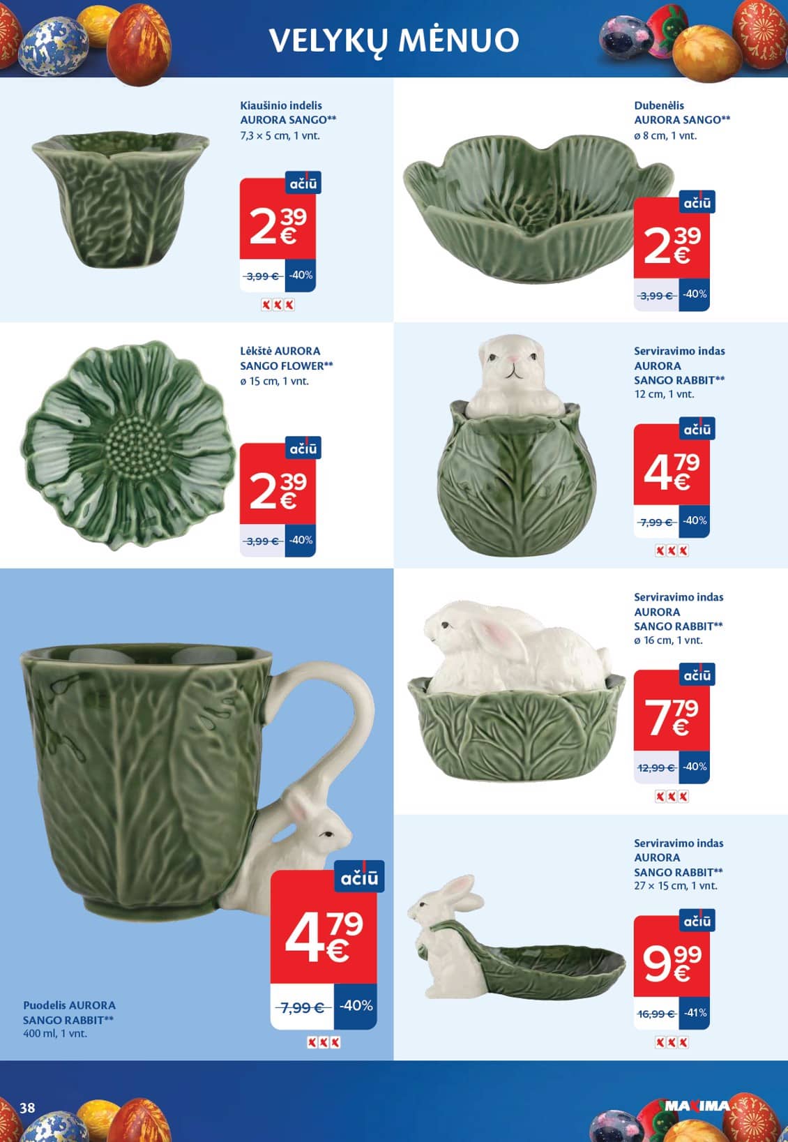 Maxima - VELYKŲ MĖNUO 38 puslapis
