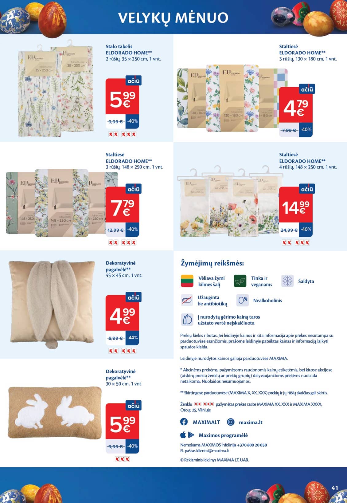 Maxima - VELYKŲ MĖNUO 41 puslapis