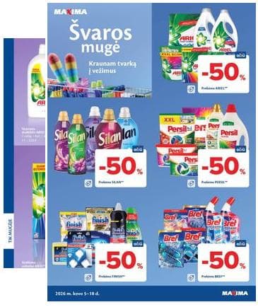 Maxima - Švaros mugė 2026-03-05 – 2026-03-18