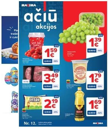 Maxima - Naujausias Maxima "AČIŪ" akcijų leidinys | 2026-03-17 - 2026-03-23 2026-03-17 – 2026-03-23