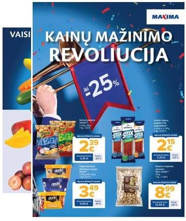 Maxima - Maxima nuolaidų leidinys "Kainų mažinimo revoliucija" | 2026-04-07 - 2026-05-04 2026-04-07 – 2026-05-04