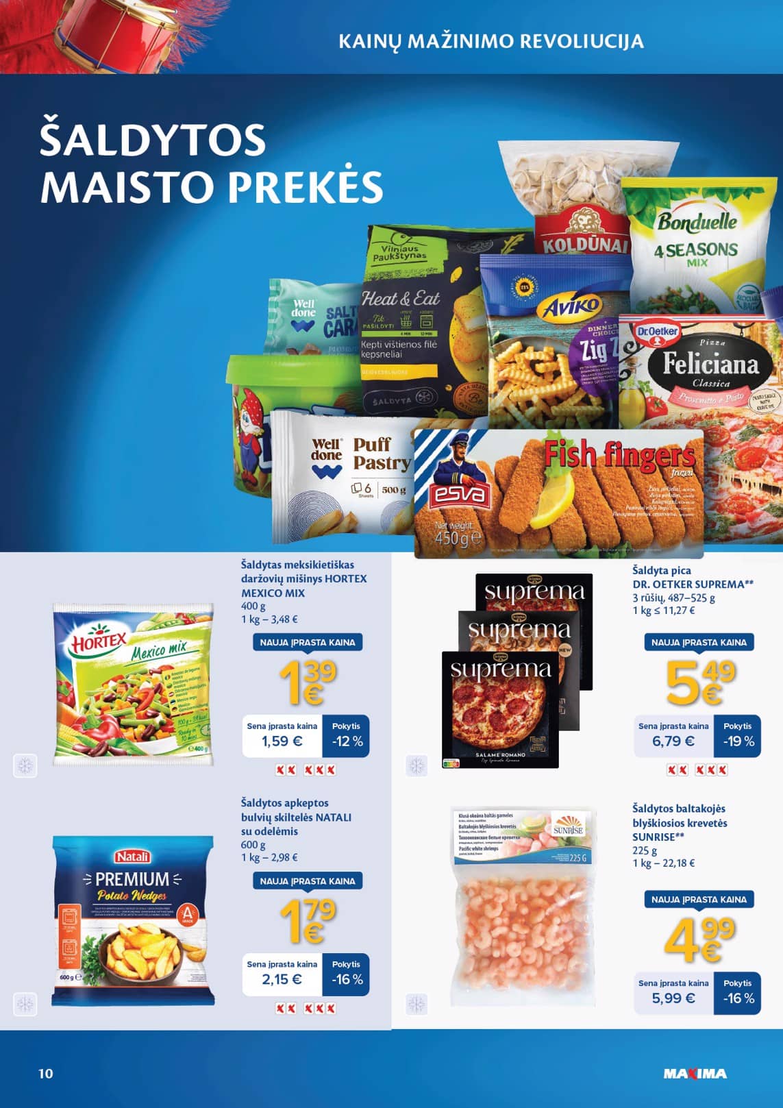 Maxima - Maxima nuolaidų leidinys "Kainų mažinimo revoliucija" | 2026-04-07 - 2026-05-04 10 puslapis