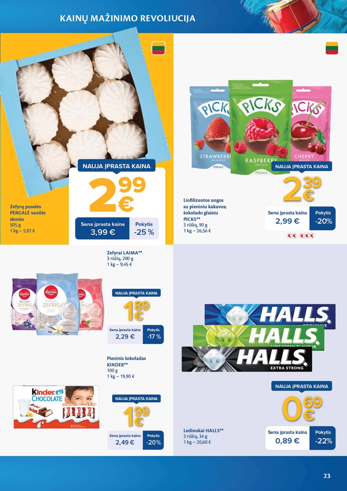 Maxima - Maxima nuolaidų leidinys "Kainų mažinimo revoliucija" | 2026-04-07 - 2026-05-04 23 puslapis