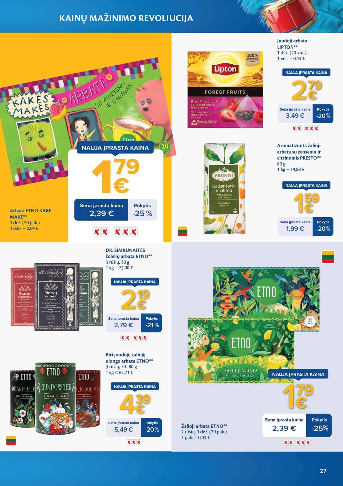 Maxima - Maxima nuolaidų leidinys "Kainų mažinimo revoliucija" | 2026-04-07 - 2026-05-04 27 puslapis
