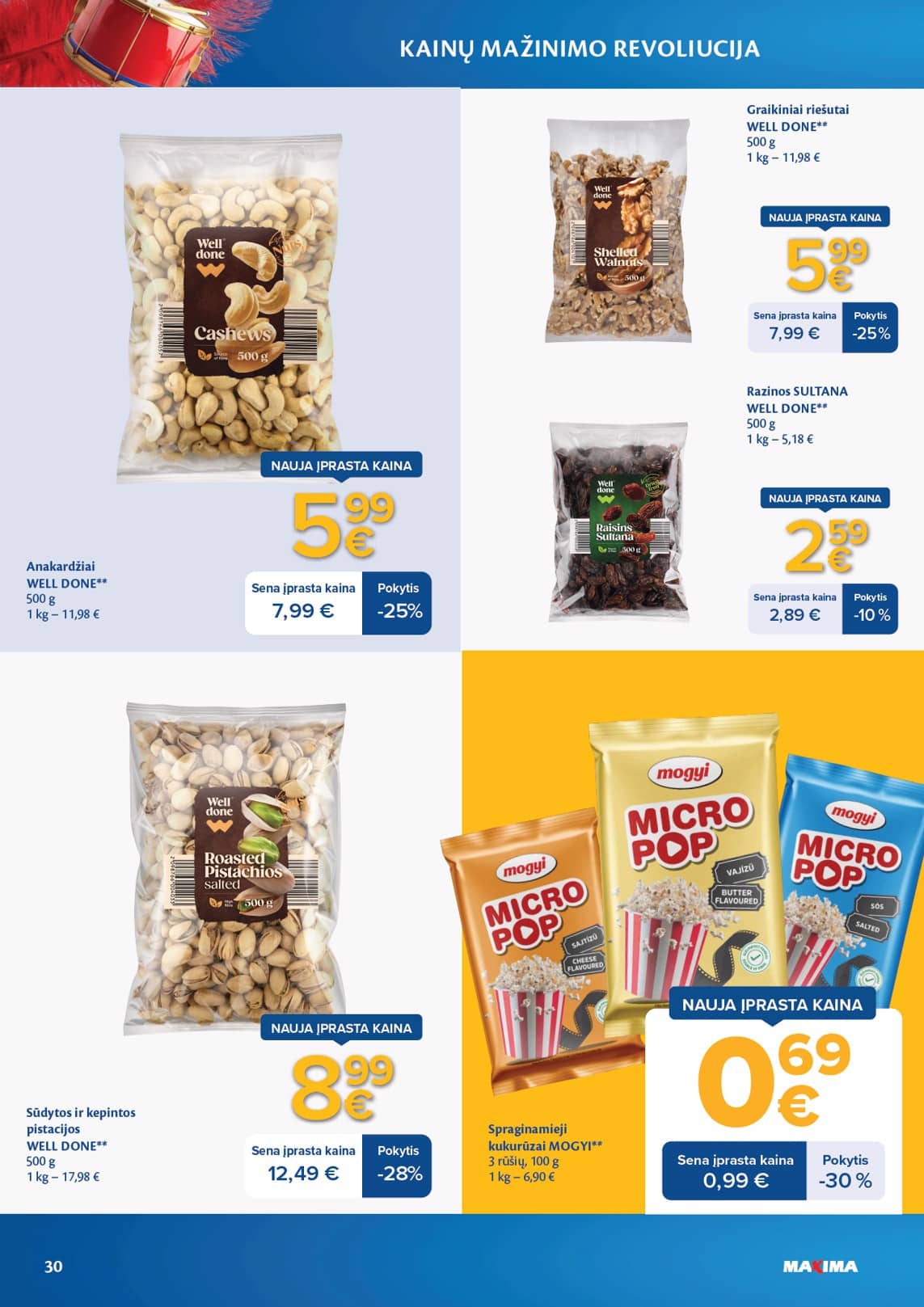 Maxima - Maxima nuolaidų leidinys "Kainų mažinimo revoliucija" | 2026-04-07 - 2026-05-04 30 puslapis