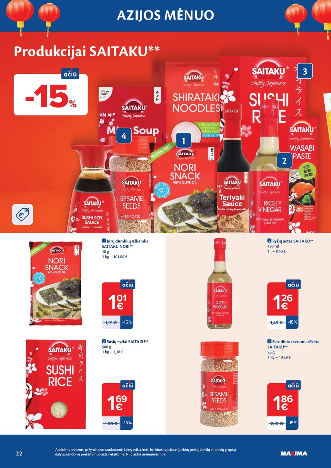 Maxima - AZIJOS MĖNUO 22 puslapis