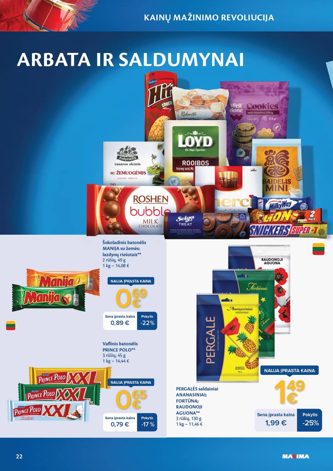 Maxima - Maxima nuolaidų leidinys "Kainų mažinimo revoliucija" | 2026-04-07 - 2026-05-04 22 puslapis