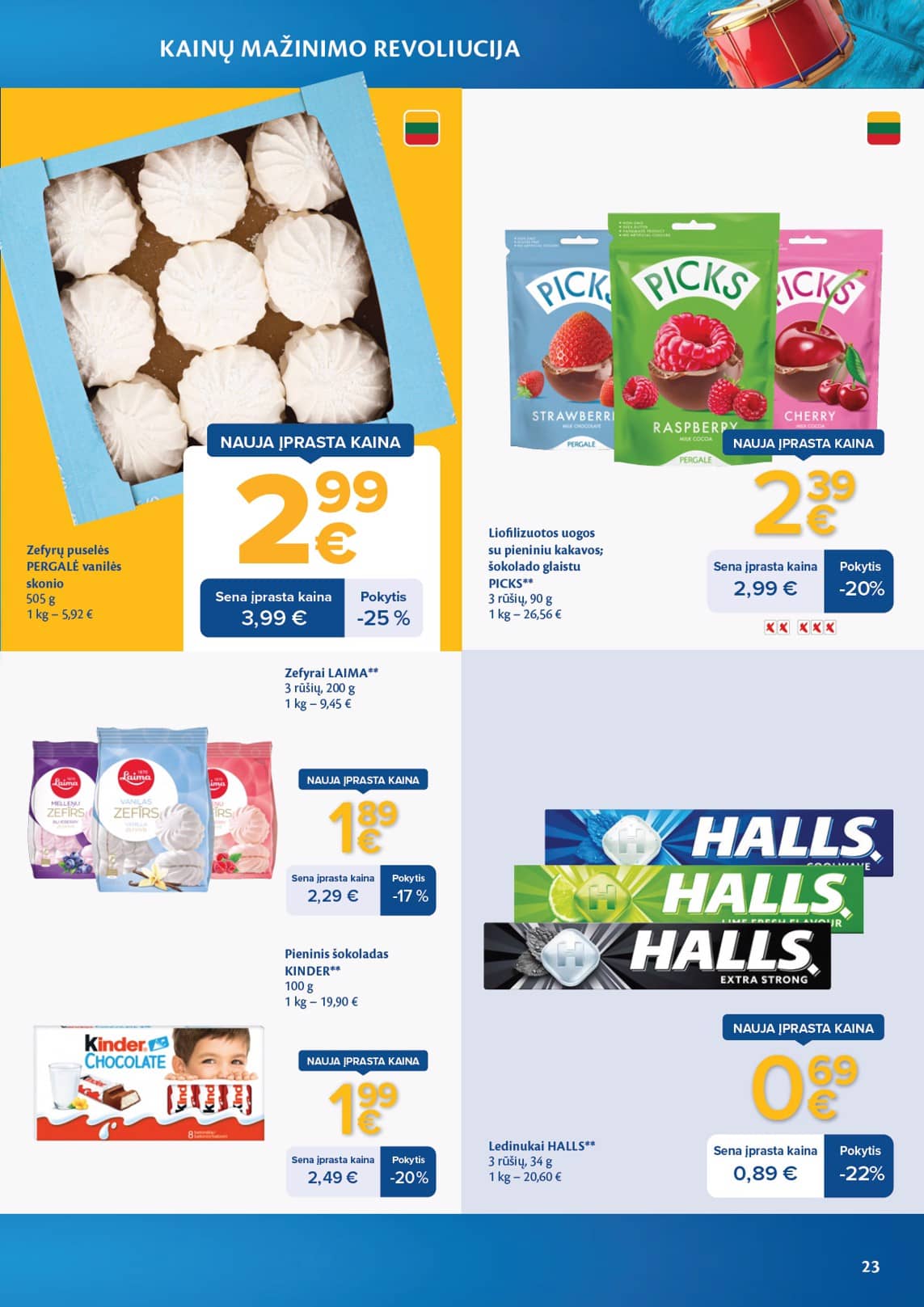 Maxima - Maxima nuolaidų leidinys "Kainų mažinimo revoliucija" | 2026-04-07 - 2026-05-04 23 puslapis