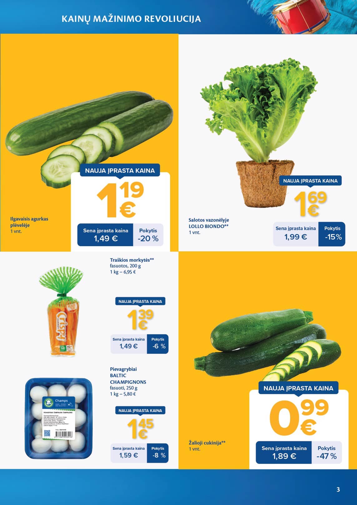 Maxima - Maxima nuolaidų leidinys "Kainų mažinimo revoliucija" | 2026-04-07 - 2026-05-04 3 puslapis