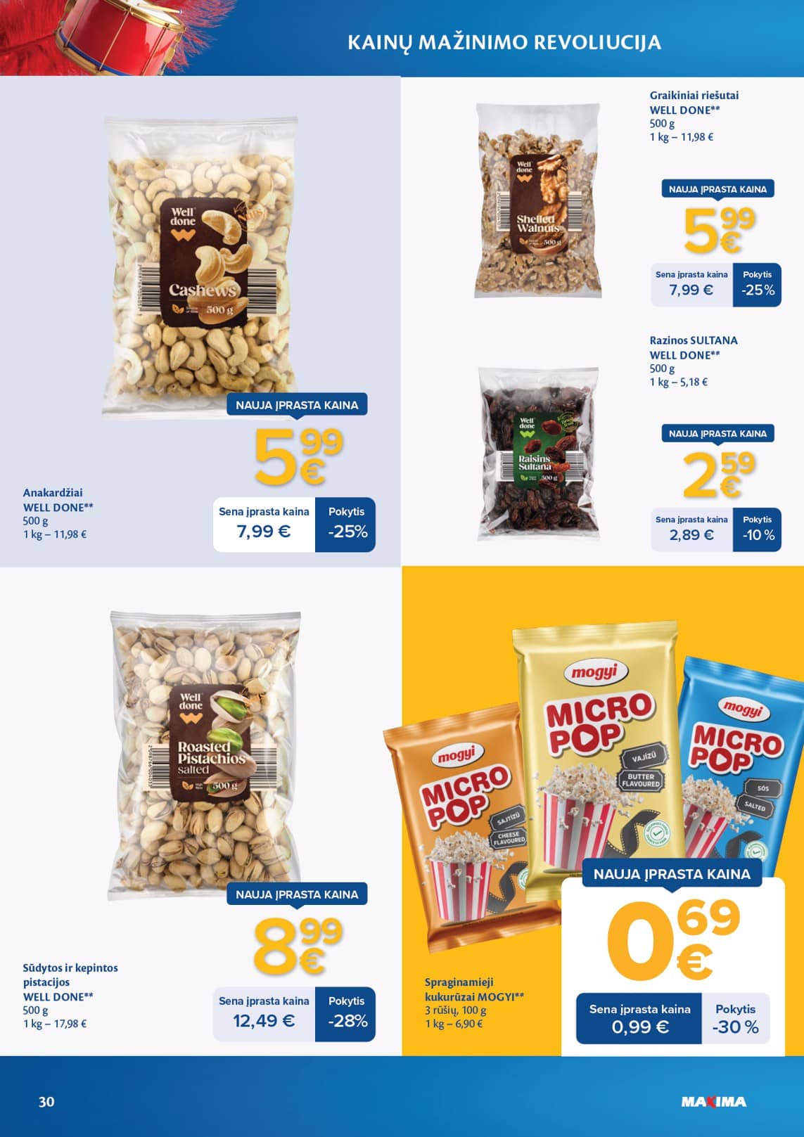 Maxima - Maxima nuolaidų leidinys "Kainų mažinimo revoliucija" | 2026-04-07 - 2026-05-04 30 puslapis