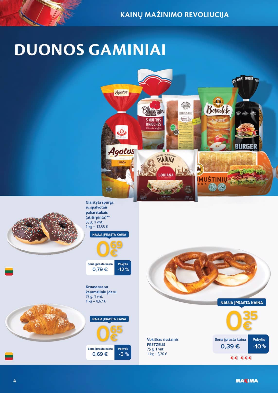 Maxima - Maxima nuolaidų leidinys "Kainų mažinimo revoliucija" | 2026-04-07 - 2026-05-04 4 puslapis
