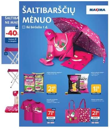 Maxima - Maxima "ŠALTIBARŠČIŲ MĖNUO" nuolaidų leidinys 2026-04-21 – 2026-06-01