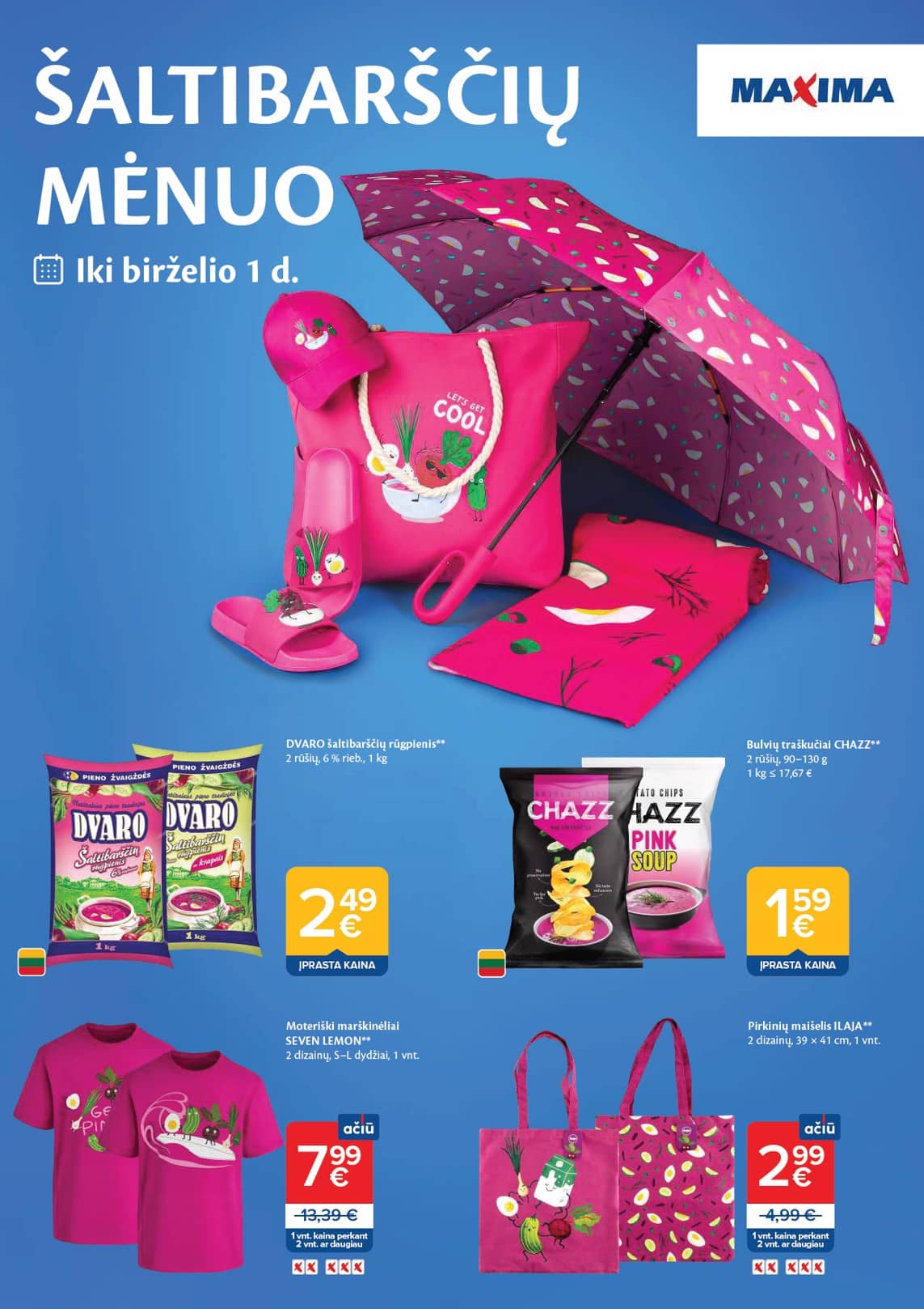Maxima - Maxima "ŠALTIBARŠČIŲ MĖNUO" nuolaidų leidinys 1 puslapis