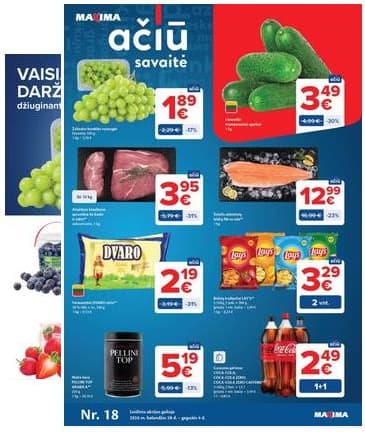 Maxima - Naujausias Maxima "AČIŪ" akcijų leidinys | 2026-04-28- 2026-05-04 2026-04-28 – 2026-05-04