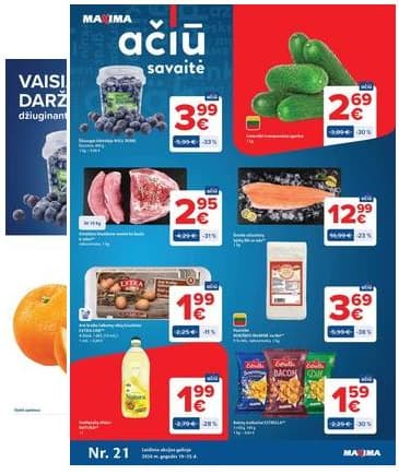 Maxima - Naujausias Maxima "AČIŪ" akcijų leidinys | 2026-05-19 - 2026-05-25 2026-05-19 – 2026-05-25
