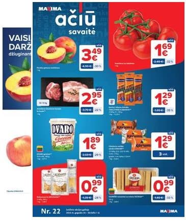 Maxima - Naujausias Maxima "AČIŪ" akcijų leidinys | 2026-05-26 - 2026-06-01 2026-05-26 – 2026-06-01