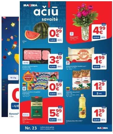 Maxima - Naujausias Maxima "AČIŪ" akcijų leidinys | 2026-06-02 - 2026-06-08 2026-06-02 – 2026-06-08