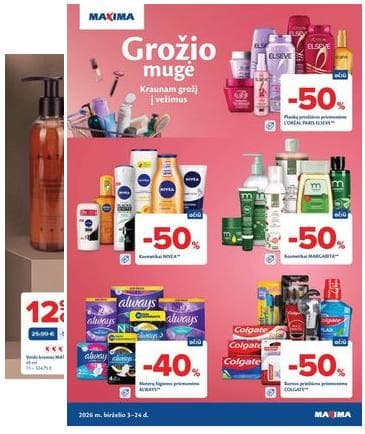 Maxima - Grožio mugė 2026-06-03 – 2026-06-24