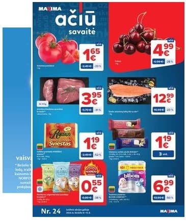 Maxima - Naujausias Maxima "AČIŪ" akcijų leidinys | 2026-06-09 - 2026-06-15 2026-06-09 – 2026-06-15
