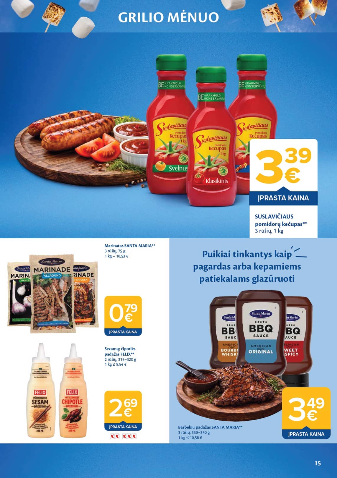 Maxima - Maxima "GRILIO MĖNUO" nuolaidų katalogas 15 puslapis