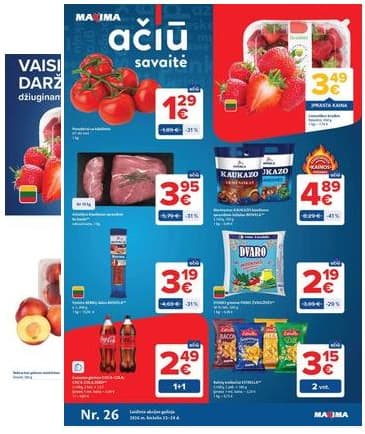 Maxima - Naujausias Maxima "AČIŪ" akcijų leidinys | 2026-06-23 - 2026-06-29 2026-06-23 – 2026-06-29