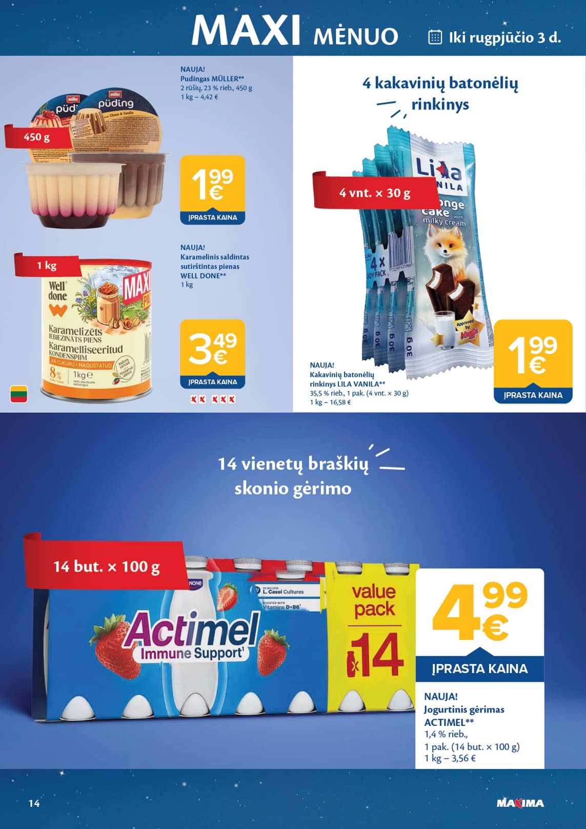 Maxima - Maxima "MAXI MĖNUO" akcijų leidinys 14 puslapis