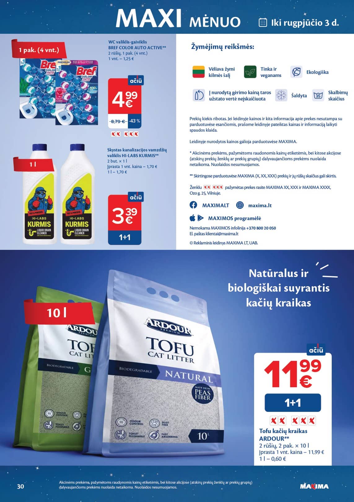 Maxima - Maxima "MAXI MĖNUO" akcijų leidinys 30 puslapis