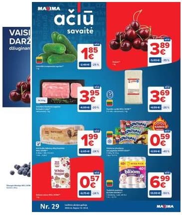 Maxima - Naujausias Maxima "AČIŪ" akcijų leidinys | 2026-07-14 - 2026-07-20 2026-07-14 – 2026-07-20