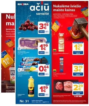 Maxima - Naujausias Maxima "AČIŪ" akcijų leidinys | 2026-07-28 - 2026-08-03 2026-07-28 – 2026-08-03