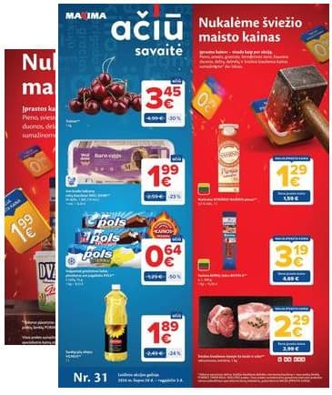 Maxima - Naujausias Maxima "AČIŪ" akcijų leidinys | 2026-07-28 - 2026-08-03 2026-07-28 – 2026-08-03