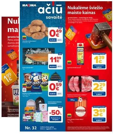 Maxima - Naujausias Maxima "AČIŪ" akcijų leidinys | 2026-08-04 - 2026-08-10 2026-08-04 – 2026-08-10