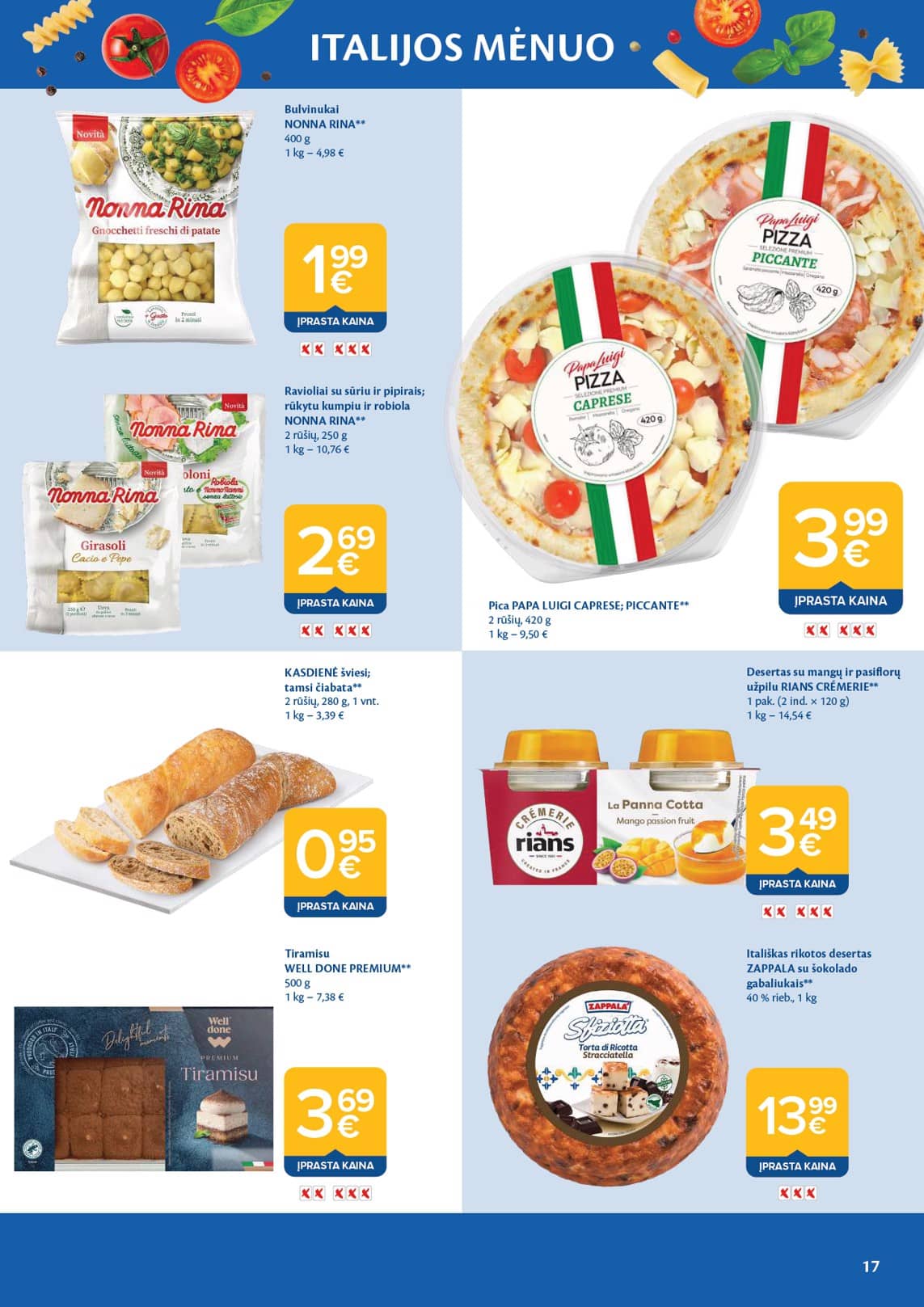 Maxima - Maxima katalogas "Italijos Mėnuo" | 2025-06-03 - 2025-06-30 17 puslapis
