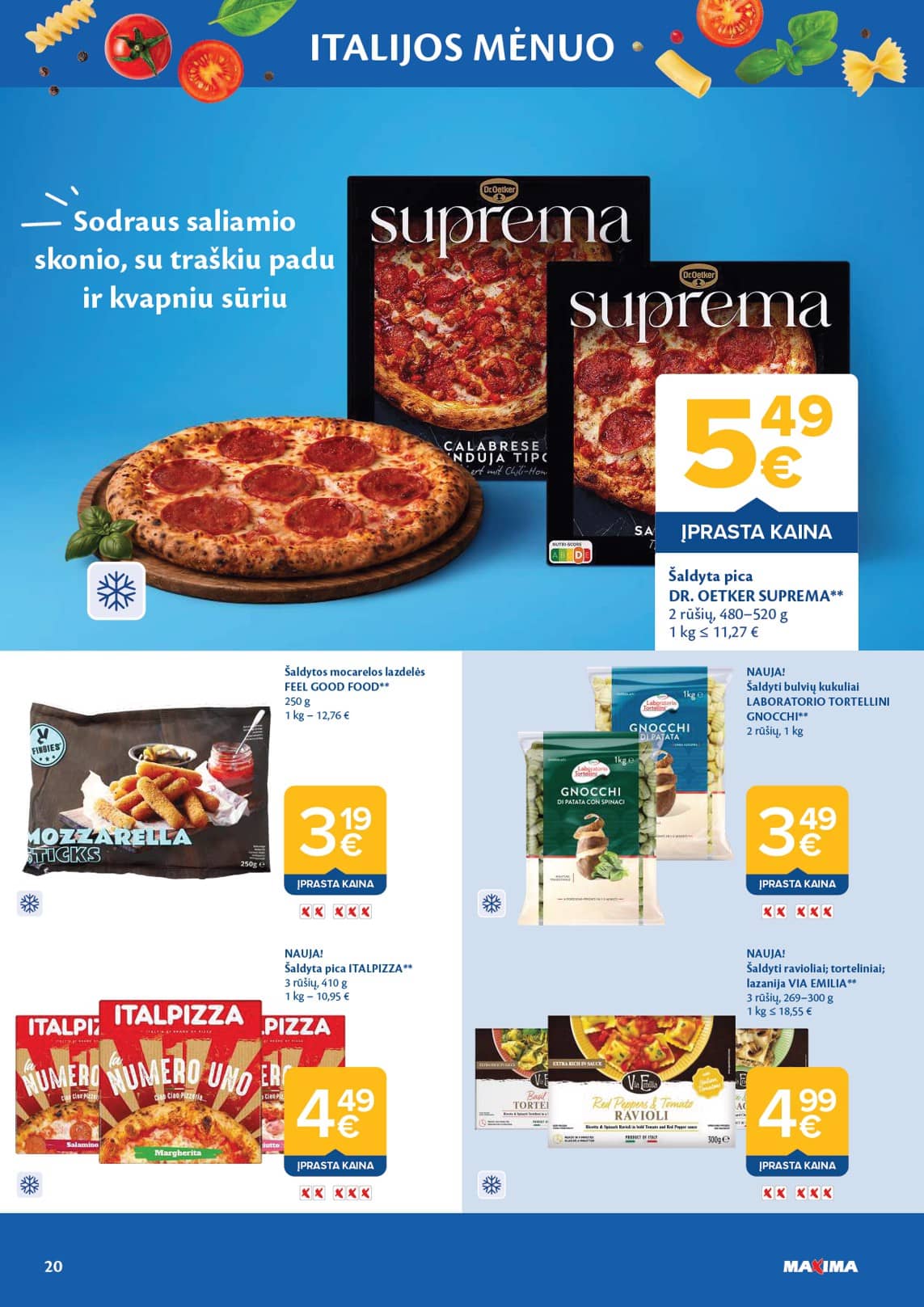 Maxima - Maxima katalogas "Italijos Mėnuo" | 2025-06-03 - 2025-06-30 20 puslapis