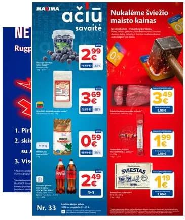 Maxima - Naujausias Maxima "AČIŪ" akcijų leidinys | 2026-08-11 - 2026-08-17 2026-08-11 – 2026-08-17
