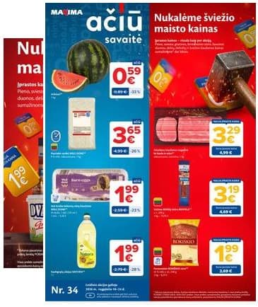 Maxima - Naujausias Maxima "AČIŪ" akcijų leidinys | 2026-08-18 - 2026-08-24 2026-08-18 – 2026-08-24