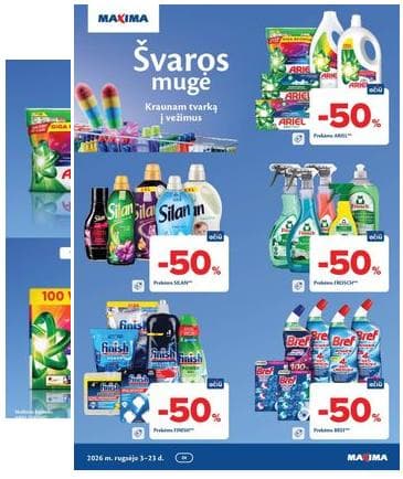 Maxima - Švaros mugė 2026-09-03 – 2026-09-23
