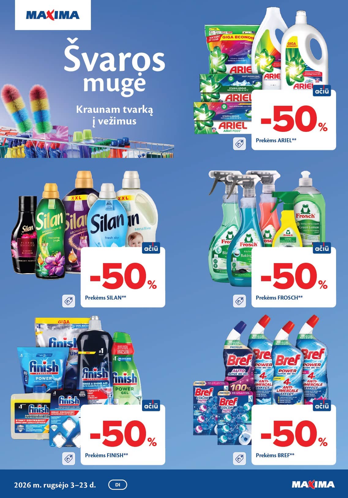 Maxima - Švaros mugė 1 puslapis
