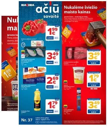 Maxima - Naujausias Maxima "AČIŪ" akcijų leidinys | 2026-09-08 - 2026-09-14 2026-09-08 – 2026-09-14